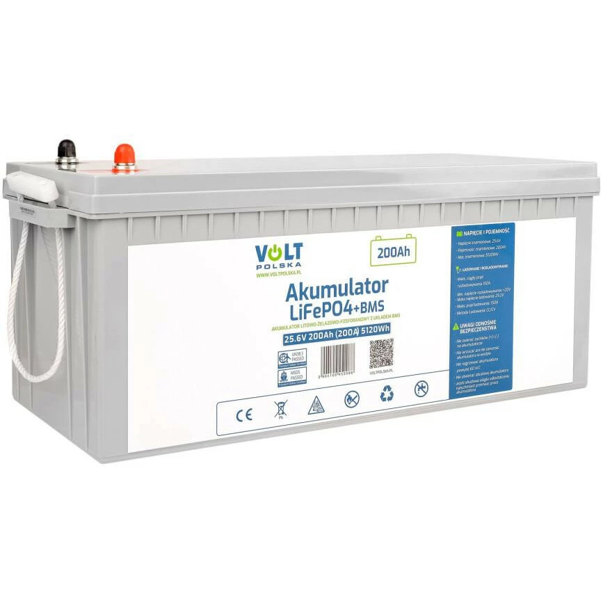 VOLT POLSKA LiFePO4 akumulators 25.6V