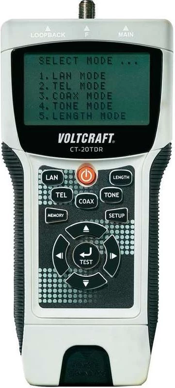 Voltcraft CT-20TDR TDR kabeļu testeris ar