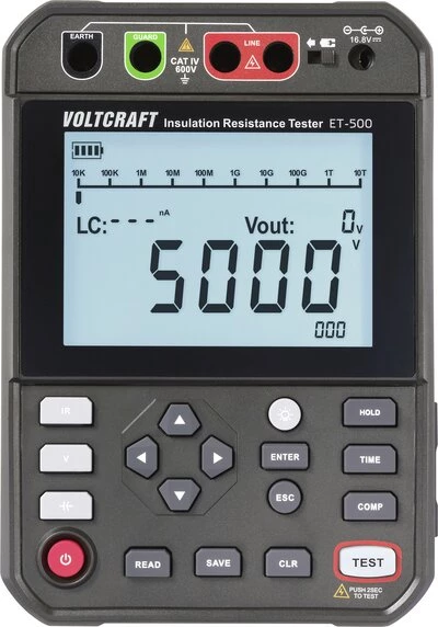 VOLTCRAFT ET-500 Izolācijas testeris 250 V