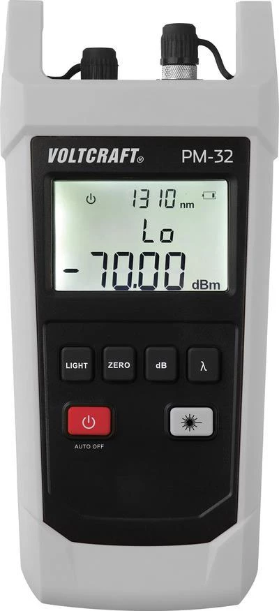 VOLTCRAFT PM-32 optiskās jaudas mērītājs šķiedru