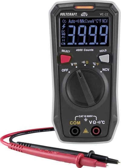 VOLTCRAFT VC-22 digitālais multimetrs CAT III