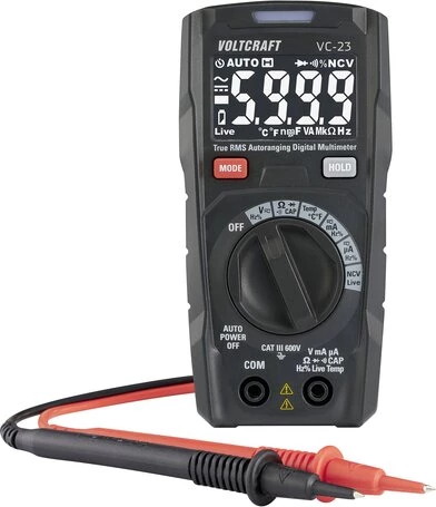 Voltcraft VC-23 TRMS digitālais multimetrs CAT