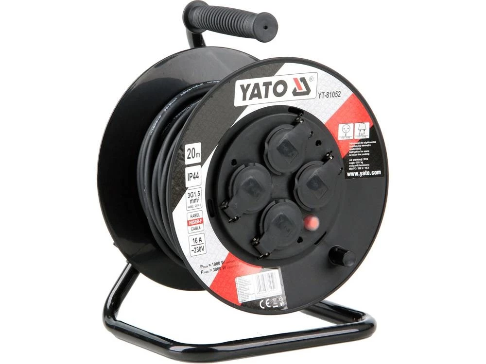 Yato YT-81052 kabeļa tītis ar 4