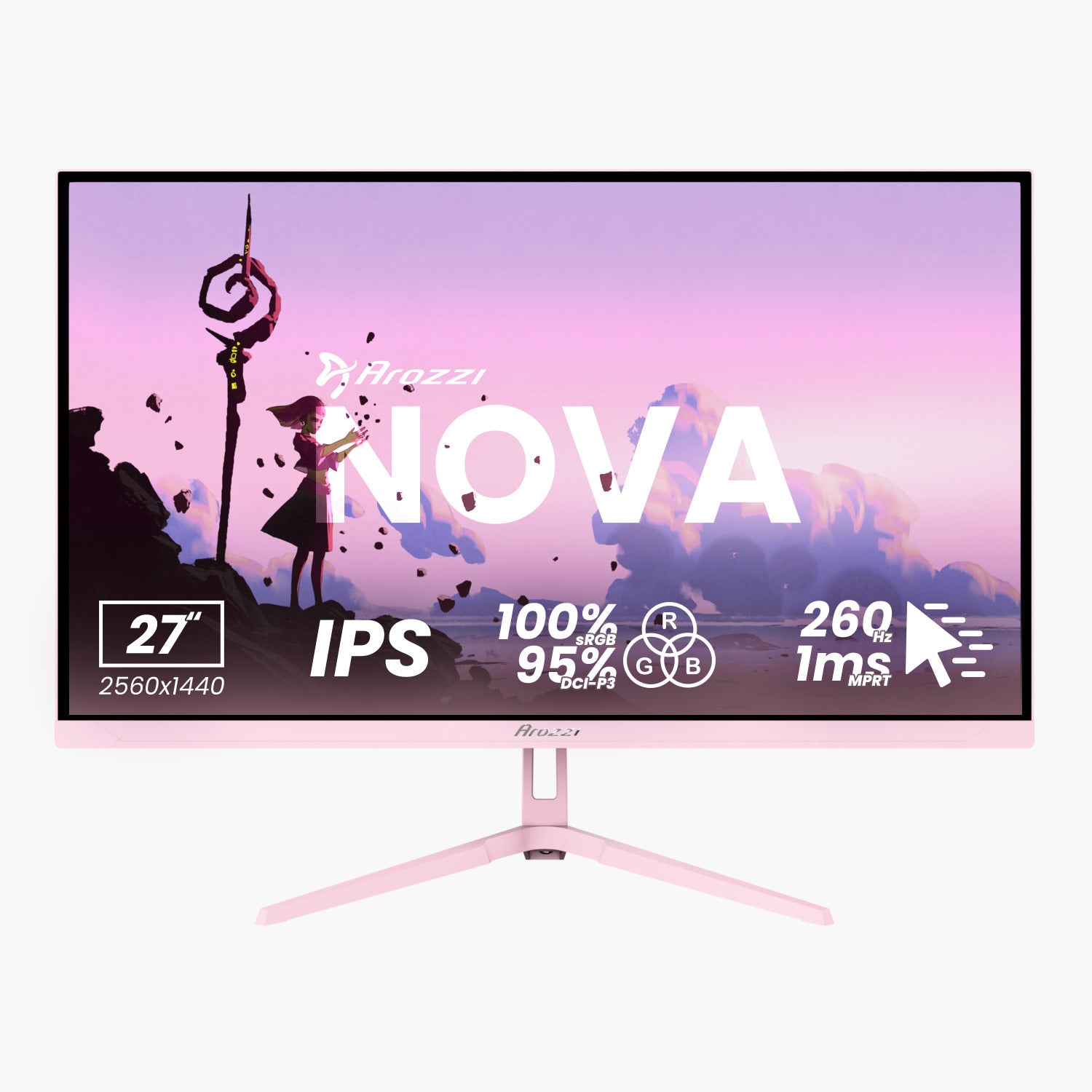 Arozzi Nova AZ-NO-27T2K260-PNK 27 collu IPS