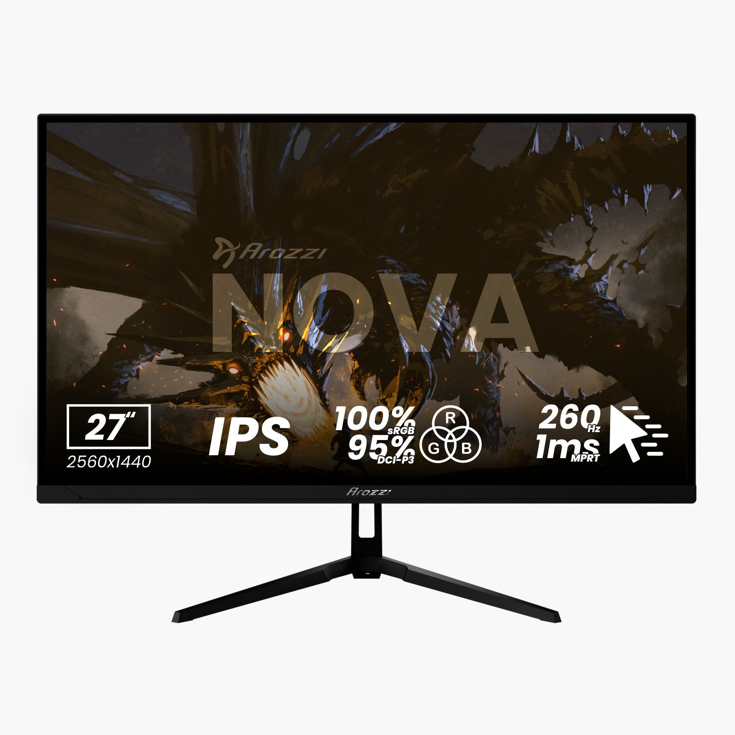 Arozzi Nova AZ-NO-27T2K260-BK 27 collu IPS
