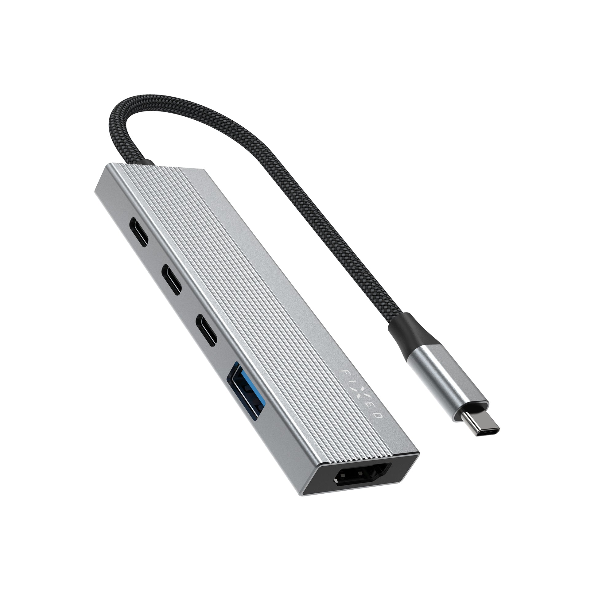 FIXED HUB Core FIXHU-CR-GR USB-C sadalītājs