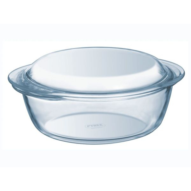 PYREX Essentials stikla kastrolis ar vāku