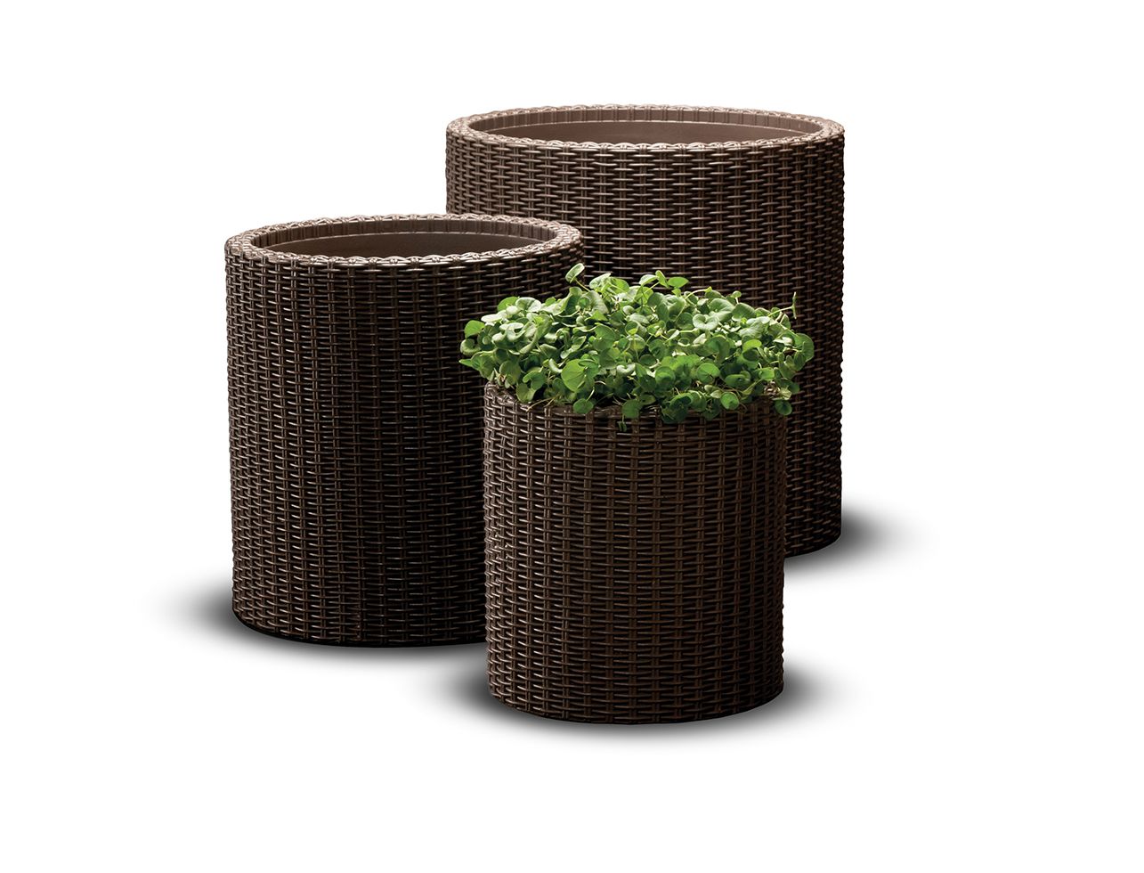 KETER Cylinder Planters puķu podu komplekts