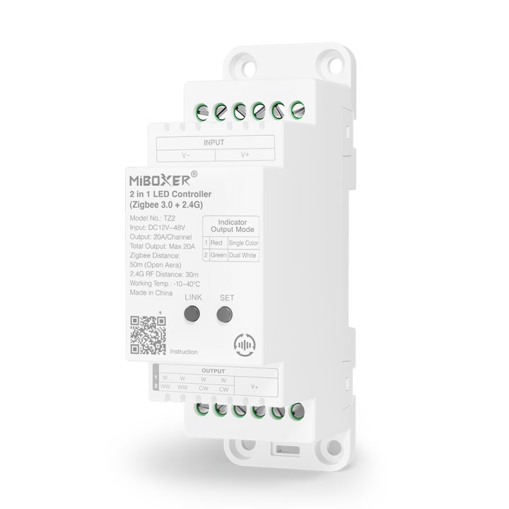 MiBoxer TZ2 LED kontrolieris DIN sliedei